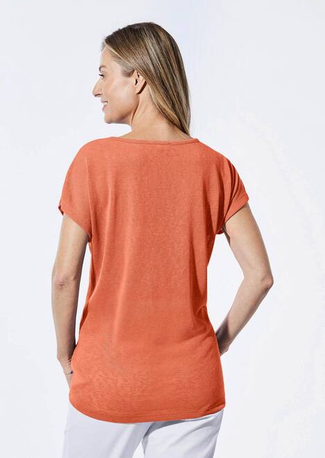Shirt in Leinenoptik