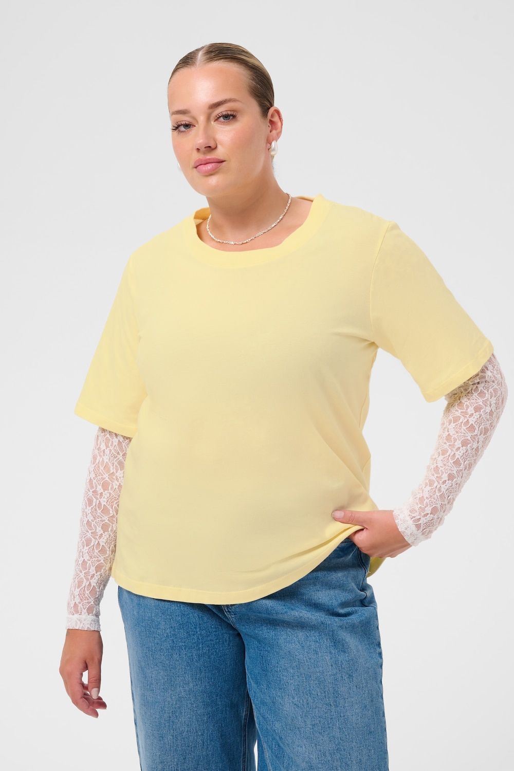T-shirt met lange mouwen Loose fit