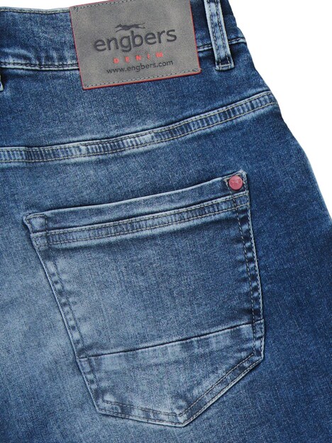 Herren Jeans 5-Pocket Superstretch , Taubenblau