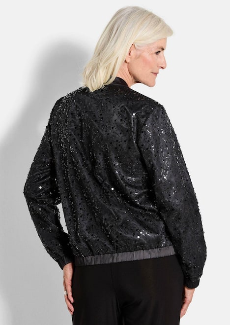 GOLDNER Blouson Elegante blouson met kralen en pailletten