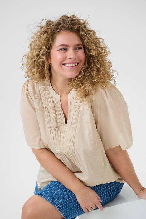 Kurzarm-Bluse Regular fit