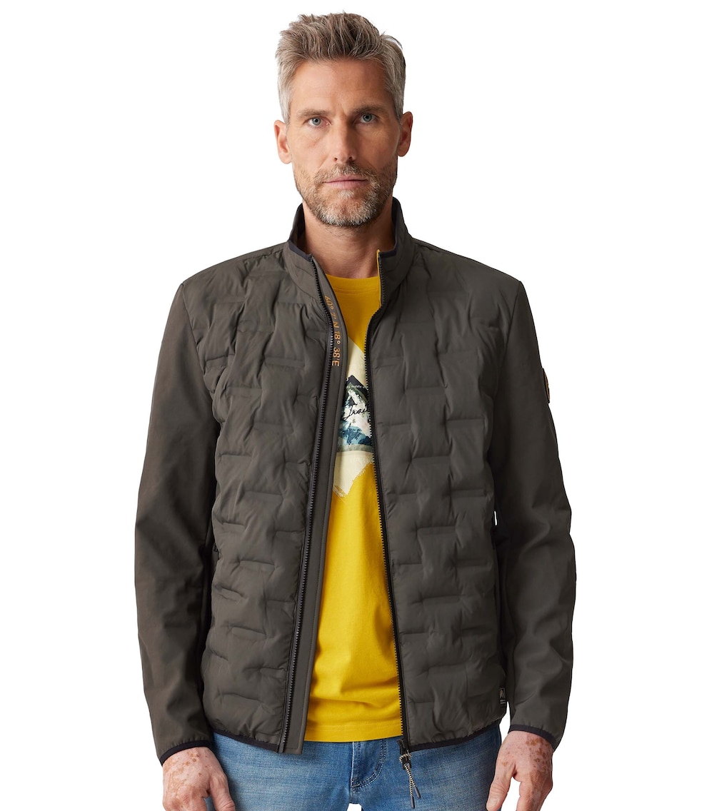 Materialmixjacke uni