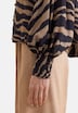 Damen Ausgestellte Bluse - Druck