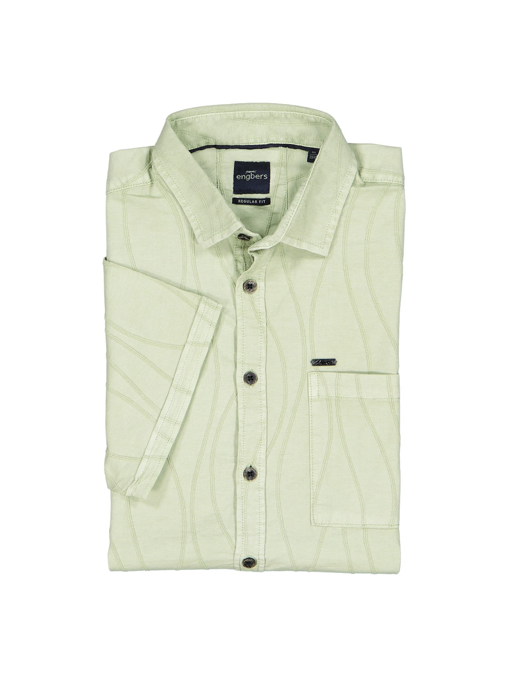 Herren Overshirt mit Comfort-Stretch , Hellgruen