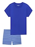 Schiesser Damen Pyjama Casual Essentials royal