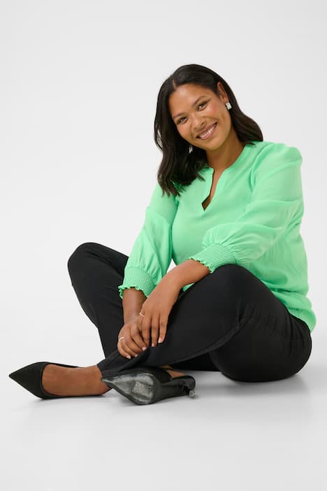 Langarm-Bluse Regular fit