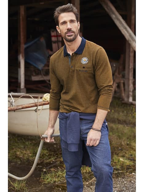 Langarm-Poloshirt JUHANI