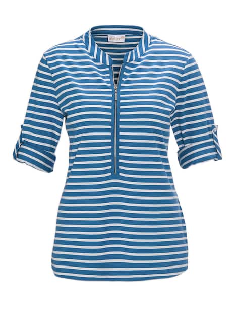 Sportives Ringelshirt in Longform