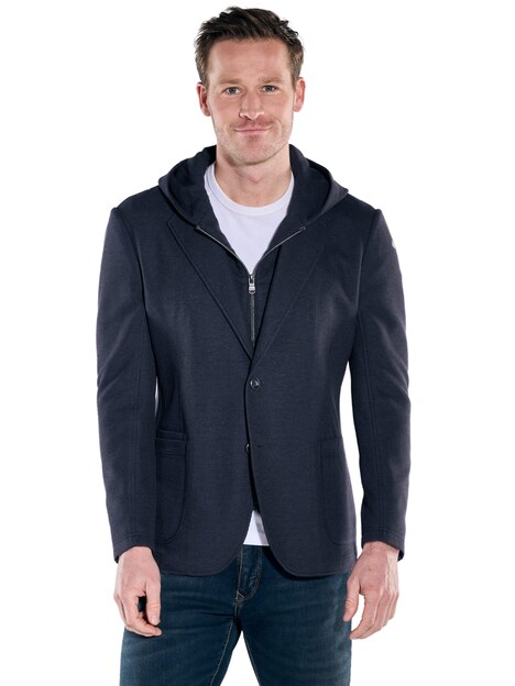 Herren Freizeit-Sakko mit Inlet , Saphirblau