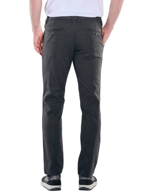 engbers Herren Chino strukturiert , Granitgrau