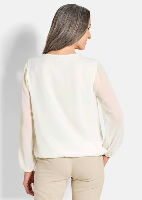 Elegante Bluse aus Chiffon