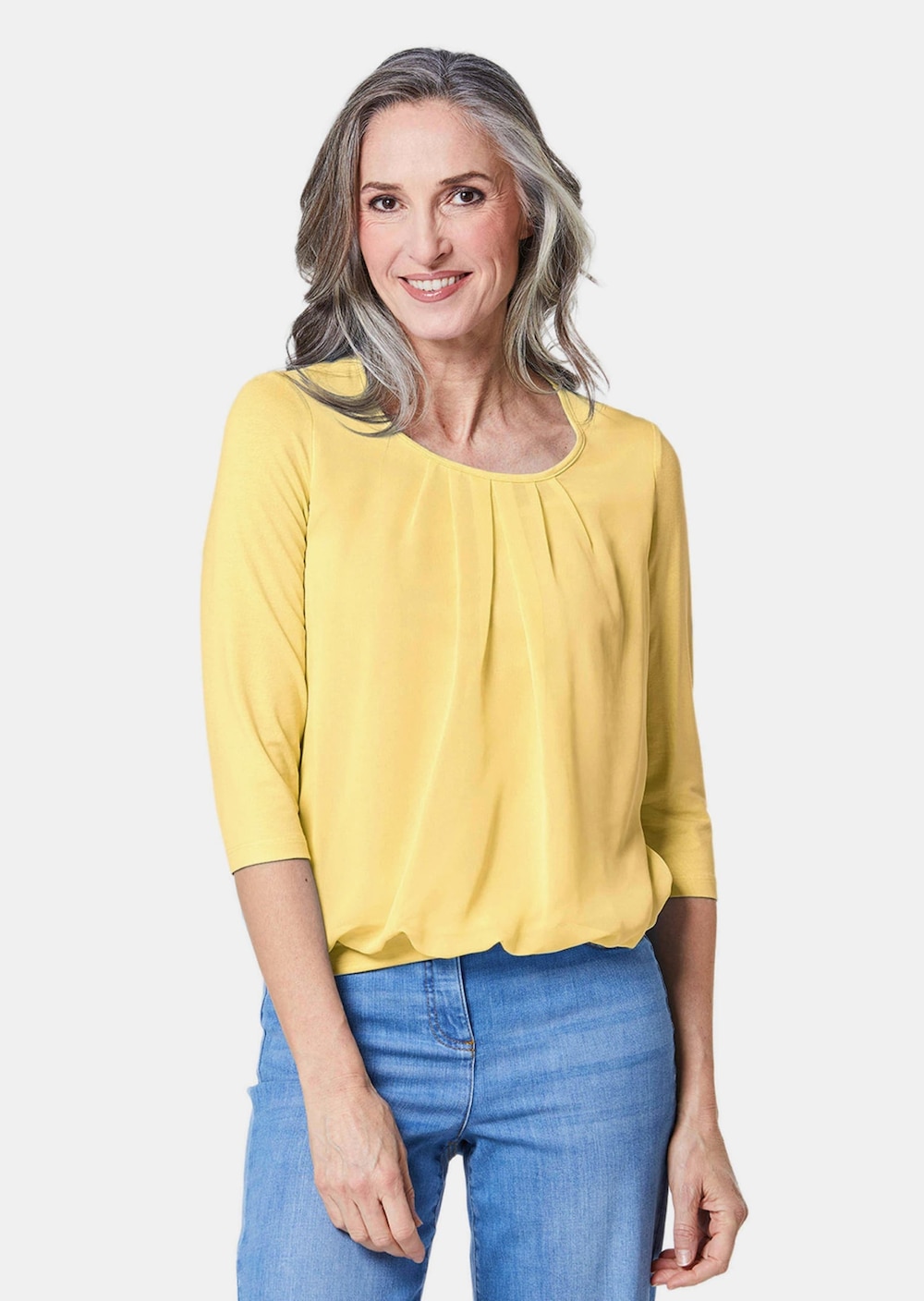 Gepflegtes Shirt in eleganter Blusen-Optik