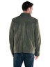 Herren Lederjacke regular , Oliv