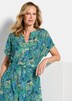Viskosekleid mit floralem Muster