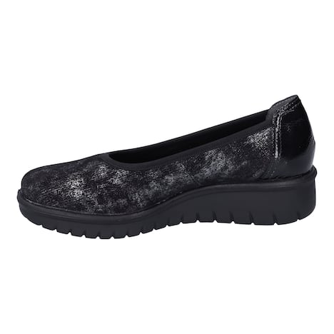 Damen Slipper Calais 85, schwarz-silber