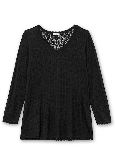 V-Ausschnitt-Pullover