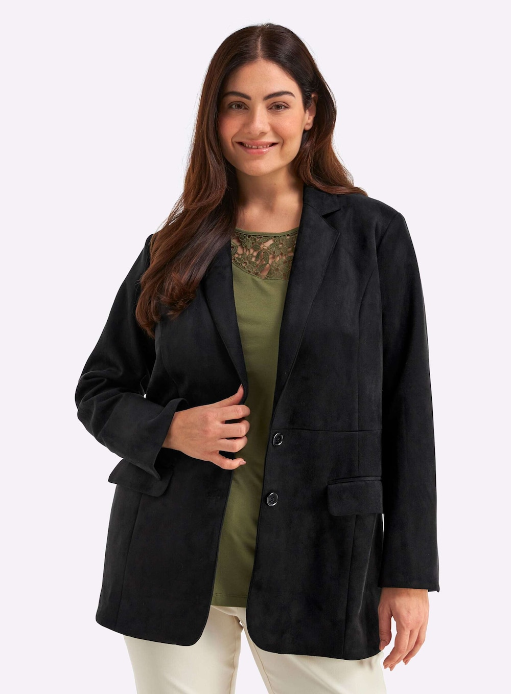 Blazer Langarm Reverskragen