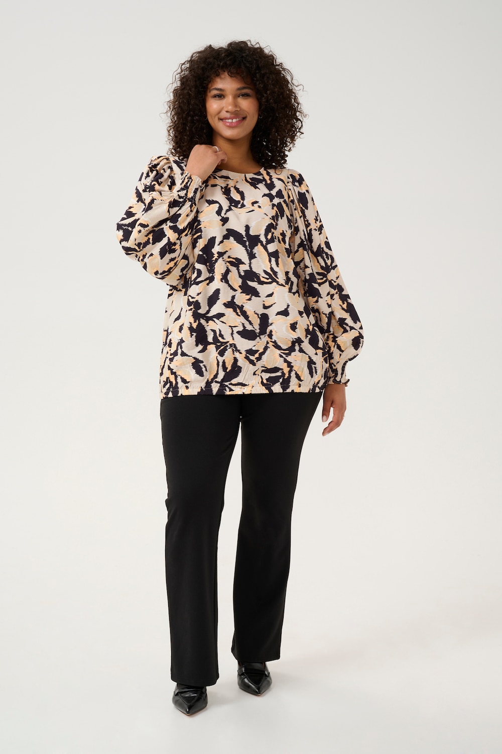 Langarm-Bluse Regular fit