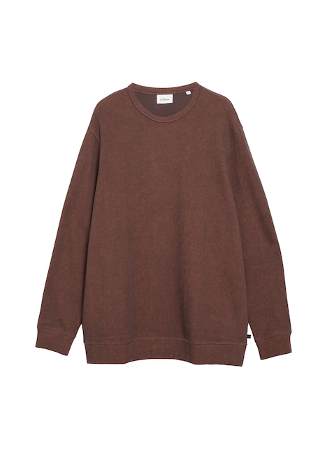 Sweatshirt mit Rippstruktur