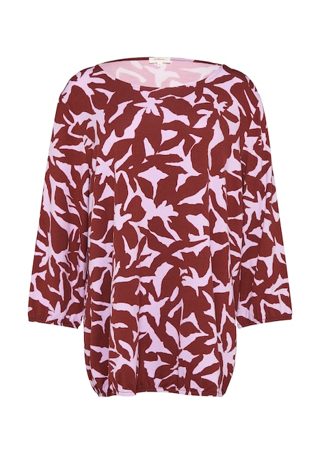 Shirt mit All-over-Print aus Viskosestretch