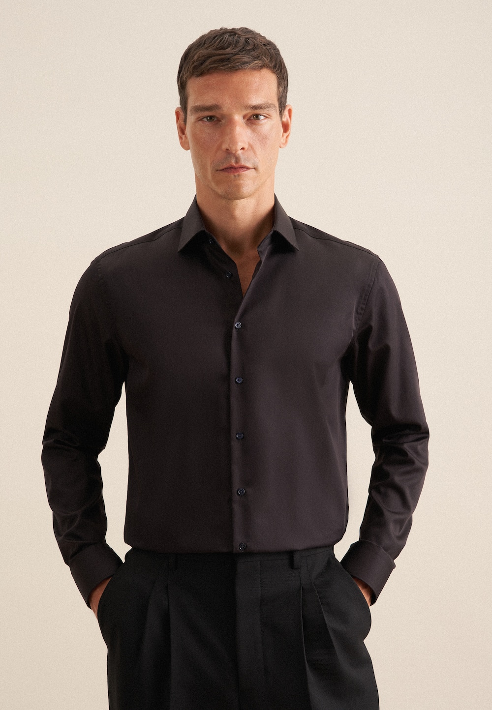 Herren Business Hemd - Uni