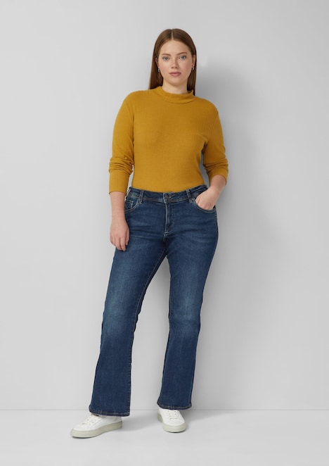 Geripptes Langarmshirt
