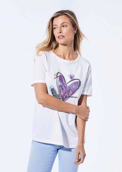 Jersey shirt met print