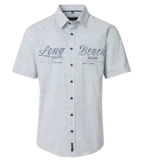 Freizeithemd Kurzarm gestreift Casual Fit