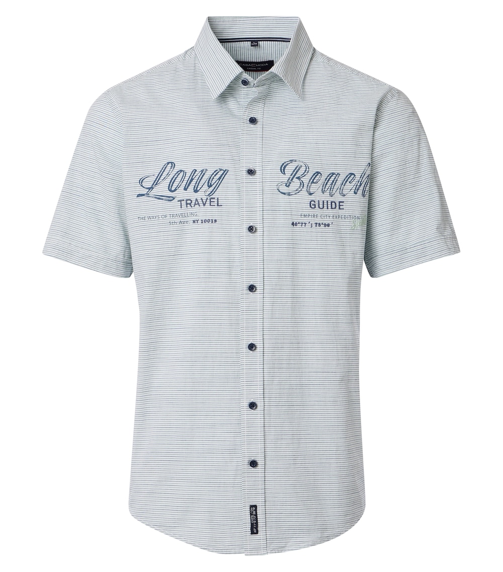 Freizeithemd Kurzarm gestreift Casual Fit