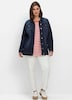 Jeansjacke Langarm Uni Hemdkragen
