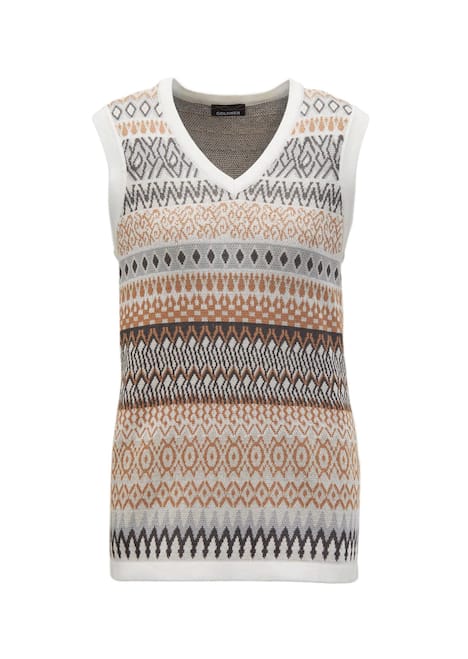 Pullunder mit Jacquardmuster