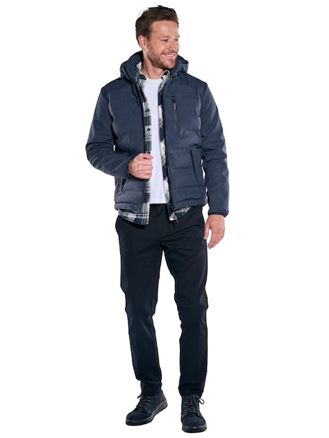 Herren Funktionsjacke mit Softshell-Ärmel , Saphirblau