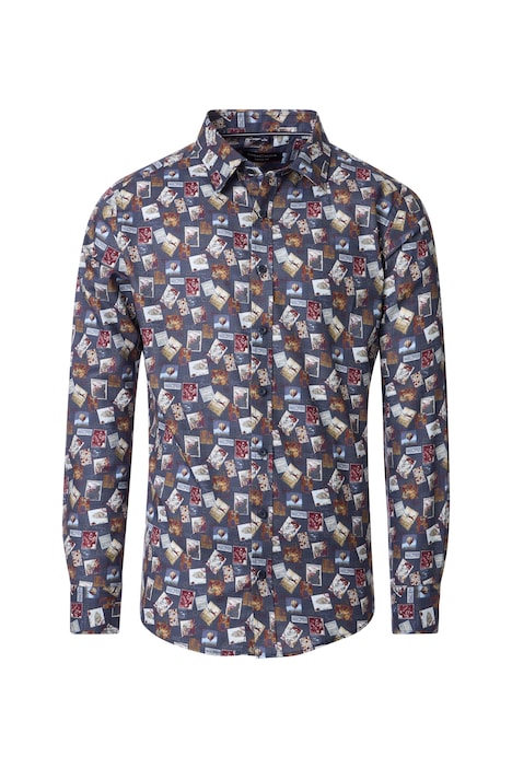 Freizeithemd Langarm Print Casual Fit