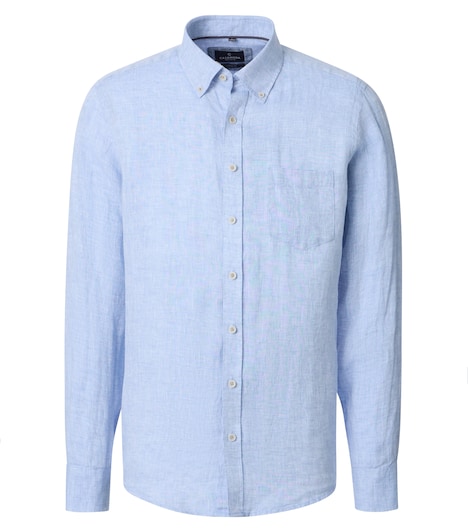 Leinenhemd uni Casual Fit