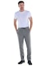 Herren Chino Hose aus edlem Garn , Silbergrau
