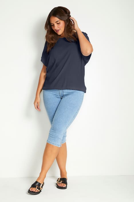 Kurzarm-Bluse Loose fit