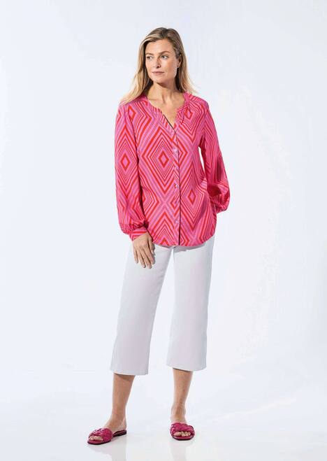 Blouse met tuniekhals