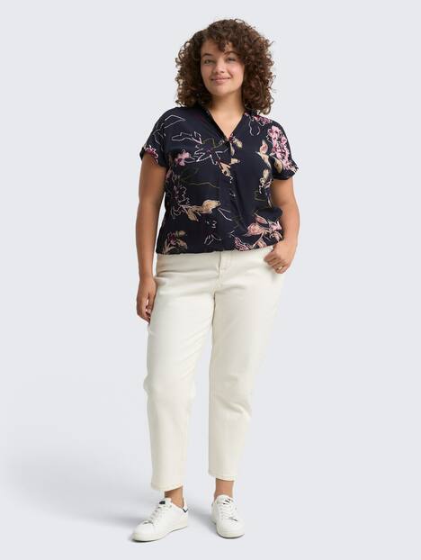 Bluse mit Blumenmuster