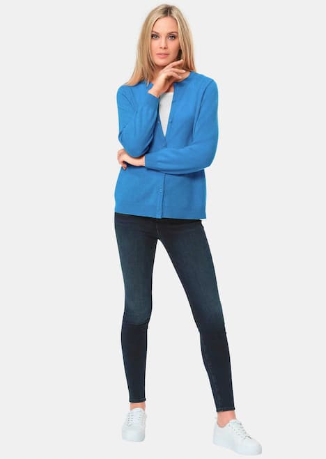 Kuschelweiche Kaschmir-Strickjacke