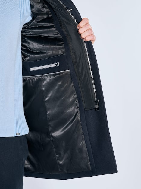 engbers Herren Mantel mit heraustrennbarem Inlet , Saphirblau