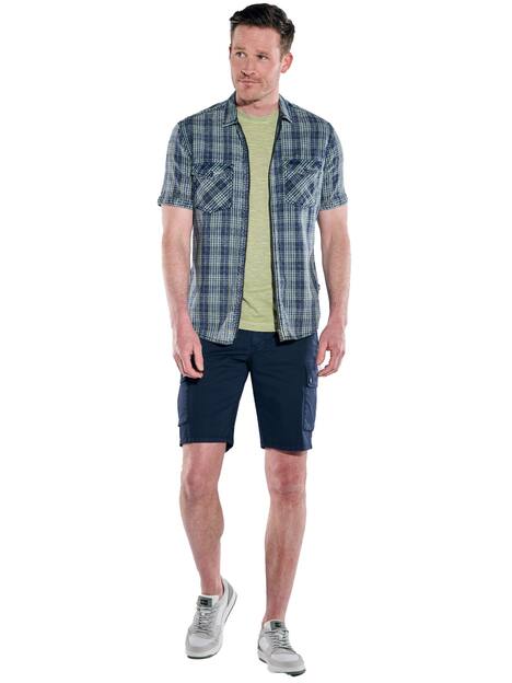 engbers Herren Kurzarm-Hemd kariert , Indigoblau