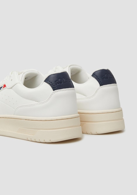 Sneaker in Leder-Optik