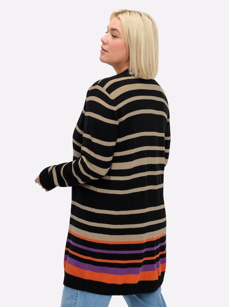 Strickjacke Langarm Jersey Sonstiges Muster Ohne Kragen