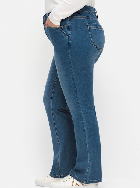 Bootcut-Jeans Bootcut-Jeans mit schmalem Bein und bequemer Taille Fester Bund Uni