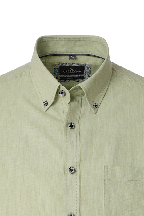 Leinenhemd Kurzarm uni Comfort Fit