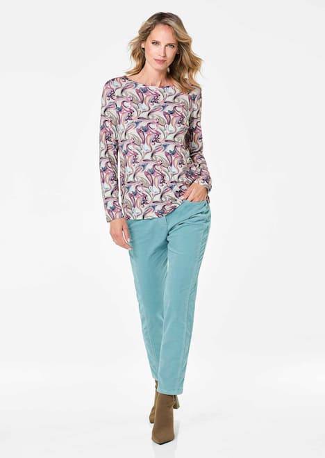 Printshirt mit Paisley-Muster