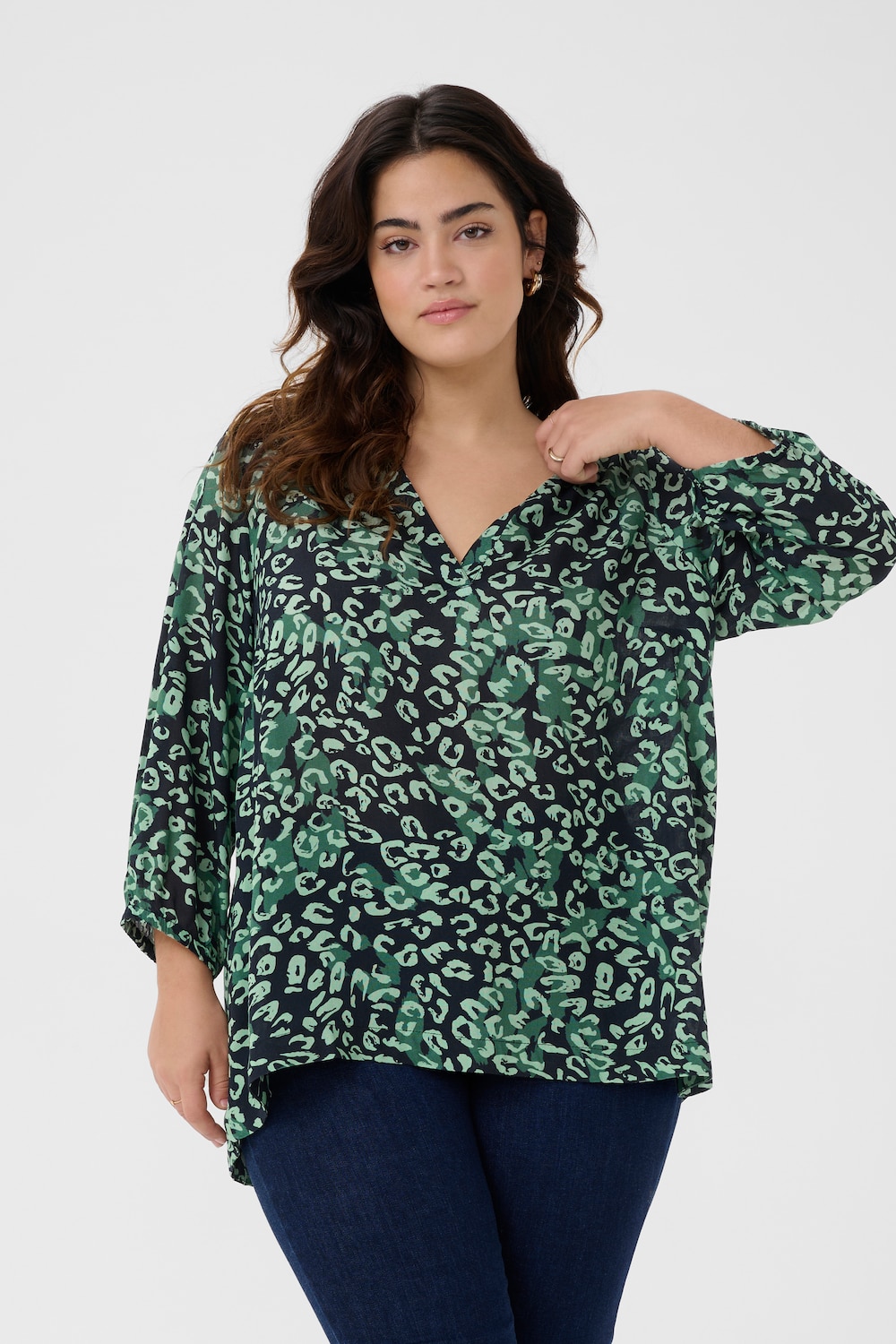 Kurzarm-Bluse Regular fit