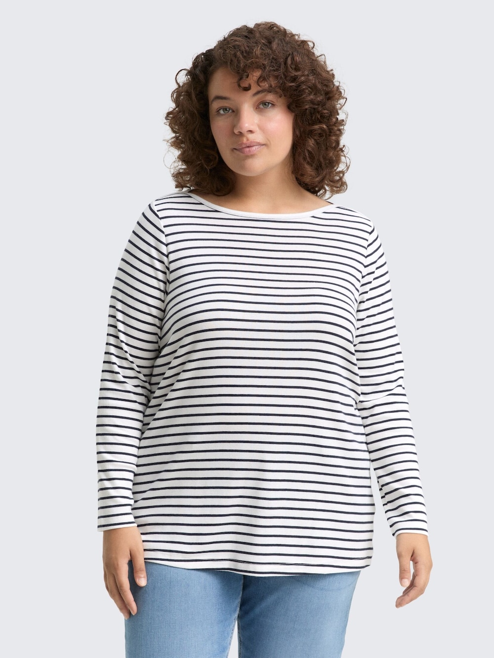 Langarmshirt mit Streifenmuster
