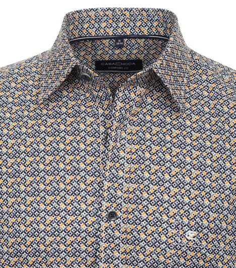 Freizeithemd Kurzarm Print Comfort Fit