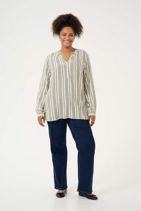 Langarm-Bluse Regular fit